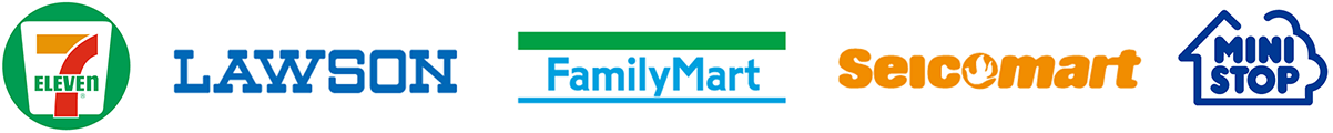 ローソン、ファミリーマート、セイコーマート、ミニストップ